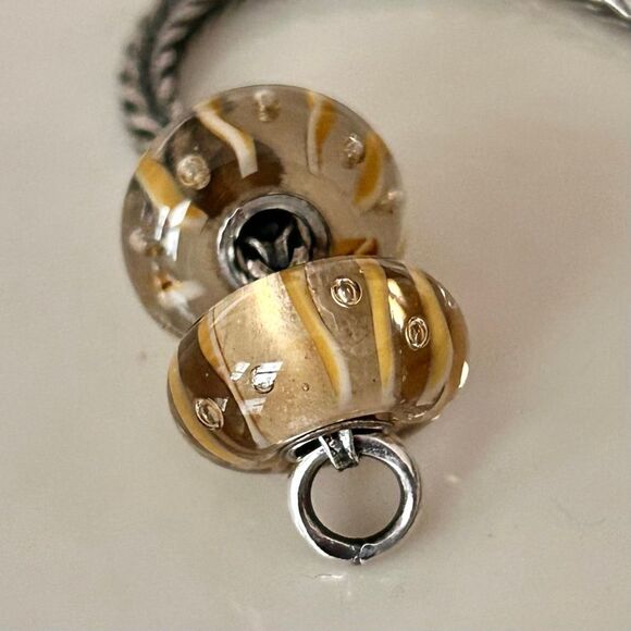 TROLLBEADS Dewdrops Golden Bubbles & Swirls LAA 925S NEW! $ per Bead - Picture 5 of 9